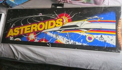 1979 Atari Asteroids Arcade Marquee ORIGINAL