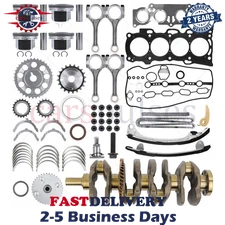 2AZFE 2.4L Engine Rebuild Piston Gasket Timing Kit w/ Crankshaft Rods For Toyota