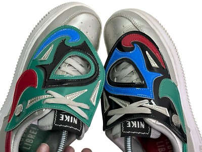 Men's Nike Air Force 1 '07 LV8 Lucha Libre Size 6.5 Metallic