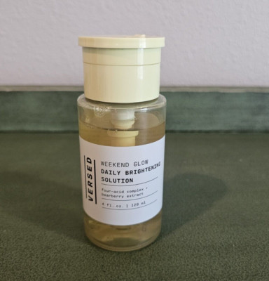 Versed Weekend Glow Daily Brightening Solution Four-Acid Complex 4oz / 120ml