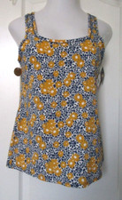 Wacoal Understated cotton Tank Size XL Style 815362 Blue Floral Print