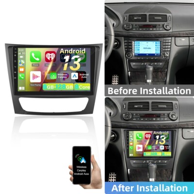 6+128GB Carplay Android 13 Autoradio Für Mercedes-Benz E-Klasse CLS W211 W219