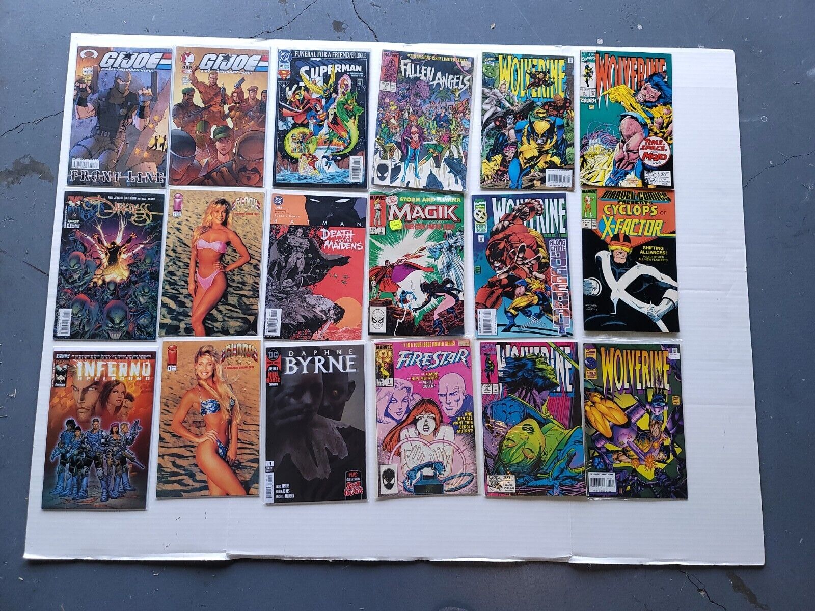 Lot 30 DC Marvel Image Deadpool Wolverine Magik Cable Marvel Age Comic Books