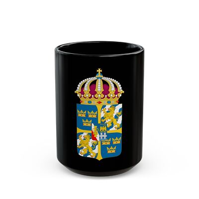 Great coat of arms of Sweden 4 - Black Coffee Mug