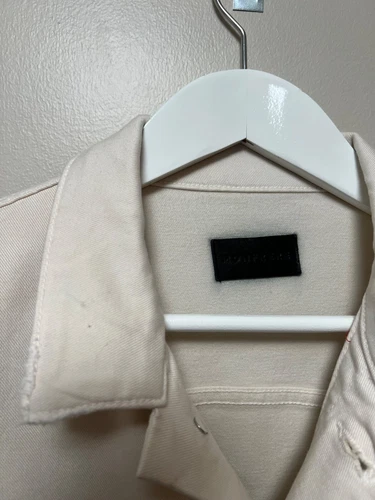 Monfrere Dean Denim Jacket Dist Vin Blanc Cream Japanese Denim 909D24102 Mens image 4