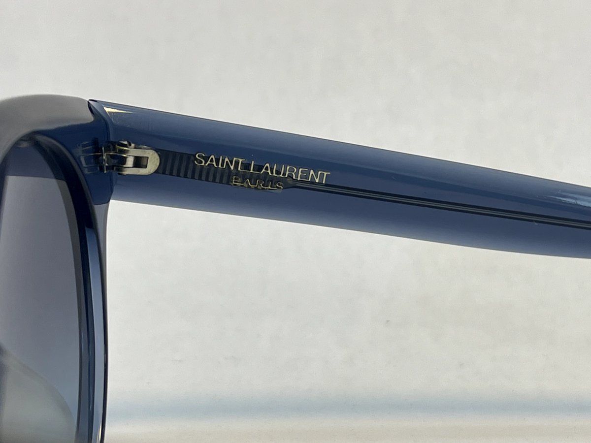 SAINT LAURENT 6360 YSL SL6360 Transparent Navy Blue Shield