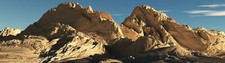 Landscape multiple display mountains rock formation dual Custom Gaming Mat Desk