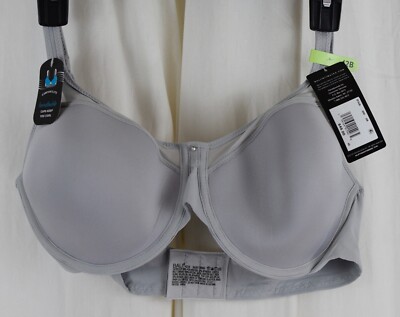 Bali Women's Underwire One Smooth U Ultra Light T-Shirt Bra Grey Size 42B