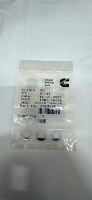 Sealing Washer 3963990 is used primarily on EPA13 6.7 liter ISB/QSB engines. 3pc