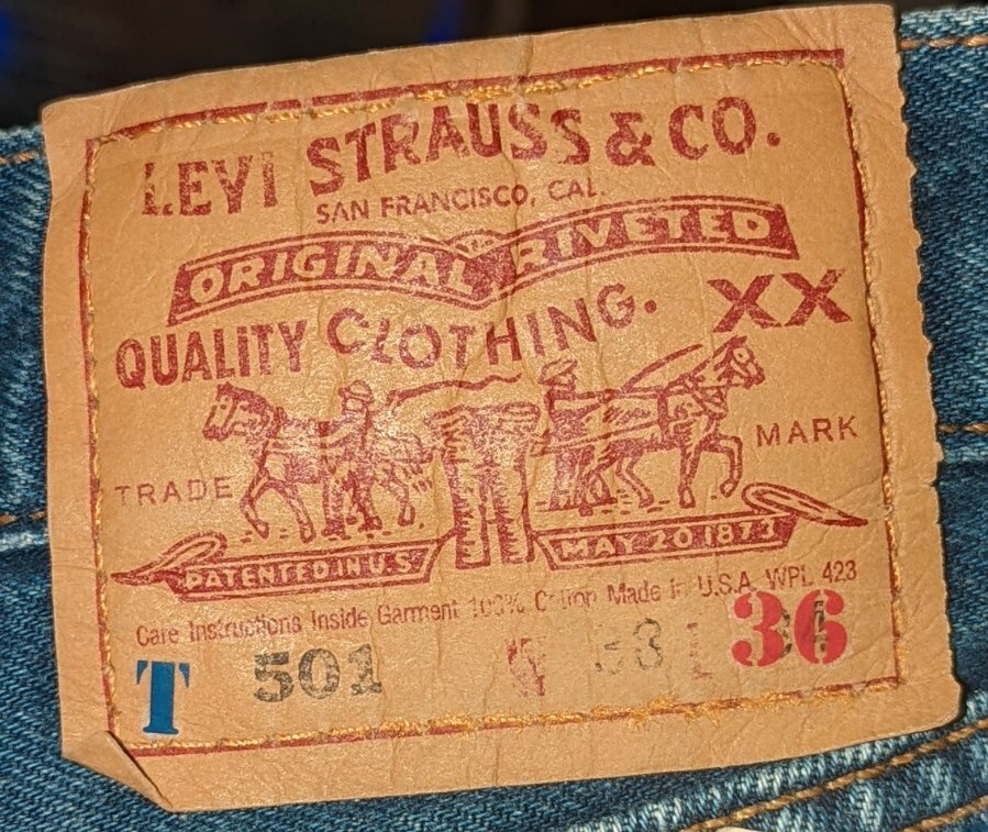 Levi's Authorized Vintage 501xx USA Made Distressed Jean's