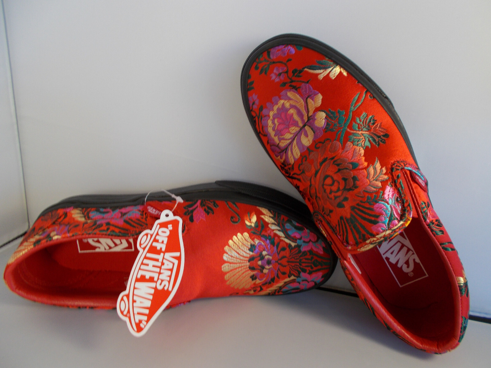 vans off the wall red shoes