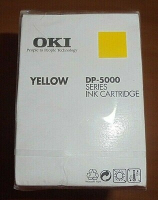 5x OKI 41067603 Ink Cartridge Ribbon Farbband yellow f. DP-5000 Series NEU & OVP