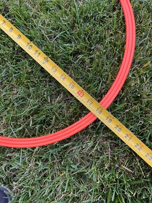 Anelli Per Allenamento Velocità E Agilità, 12 Pezzi Arancioni, Diametro 17,5 Cm, Con Borsa A Rete