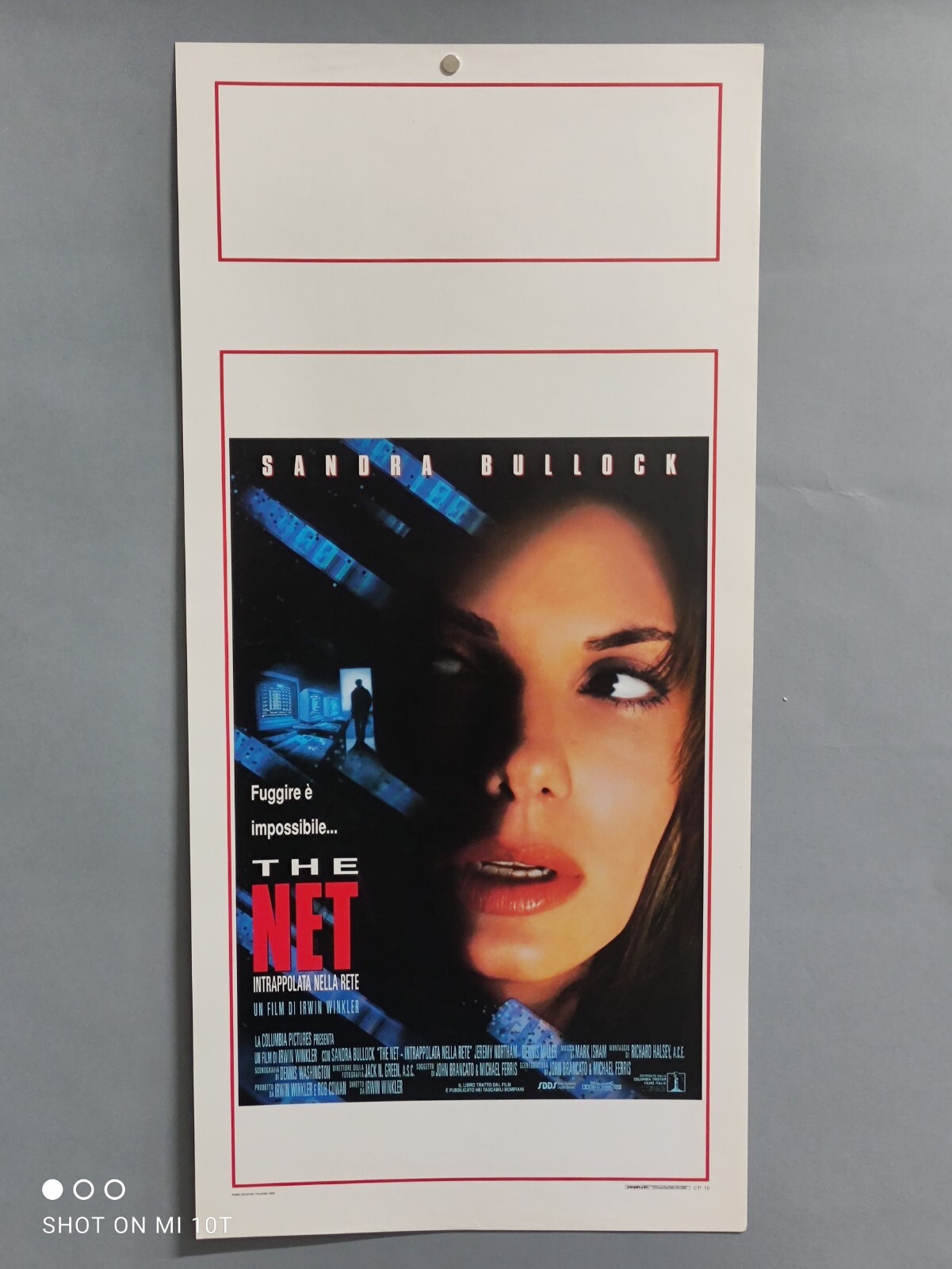 Locandina originale film The Net - Intrappolata nella rete (1995) - Regia di Irwin Winkler