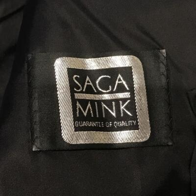 SAGA MINK real fur coat size 11 | eBay