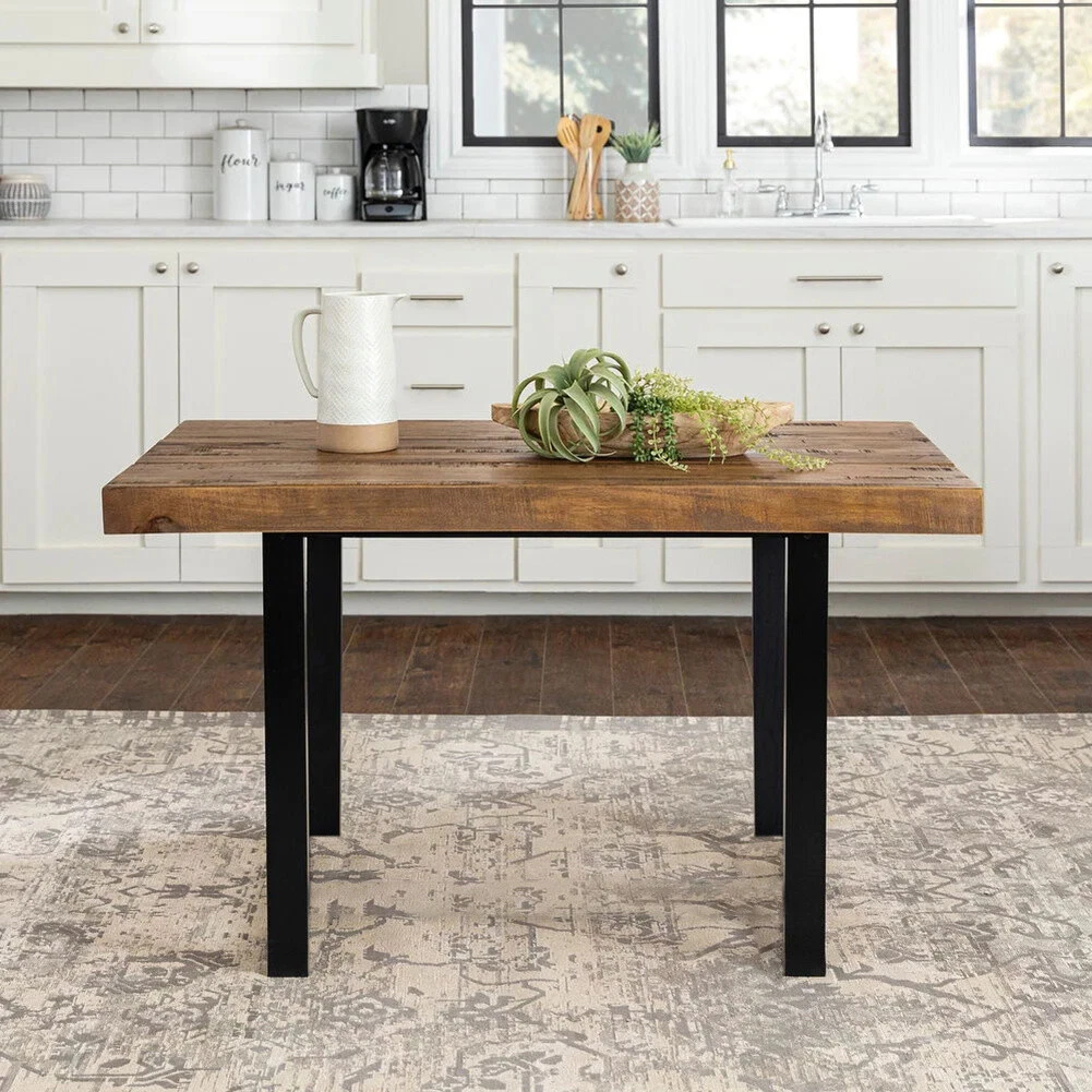 1 Pair Rustic Dining Coffee Table Leg Desk Bench Stand Feet Metal Iron Frame DIY