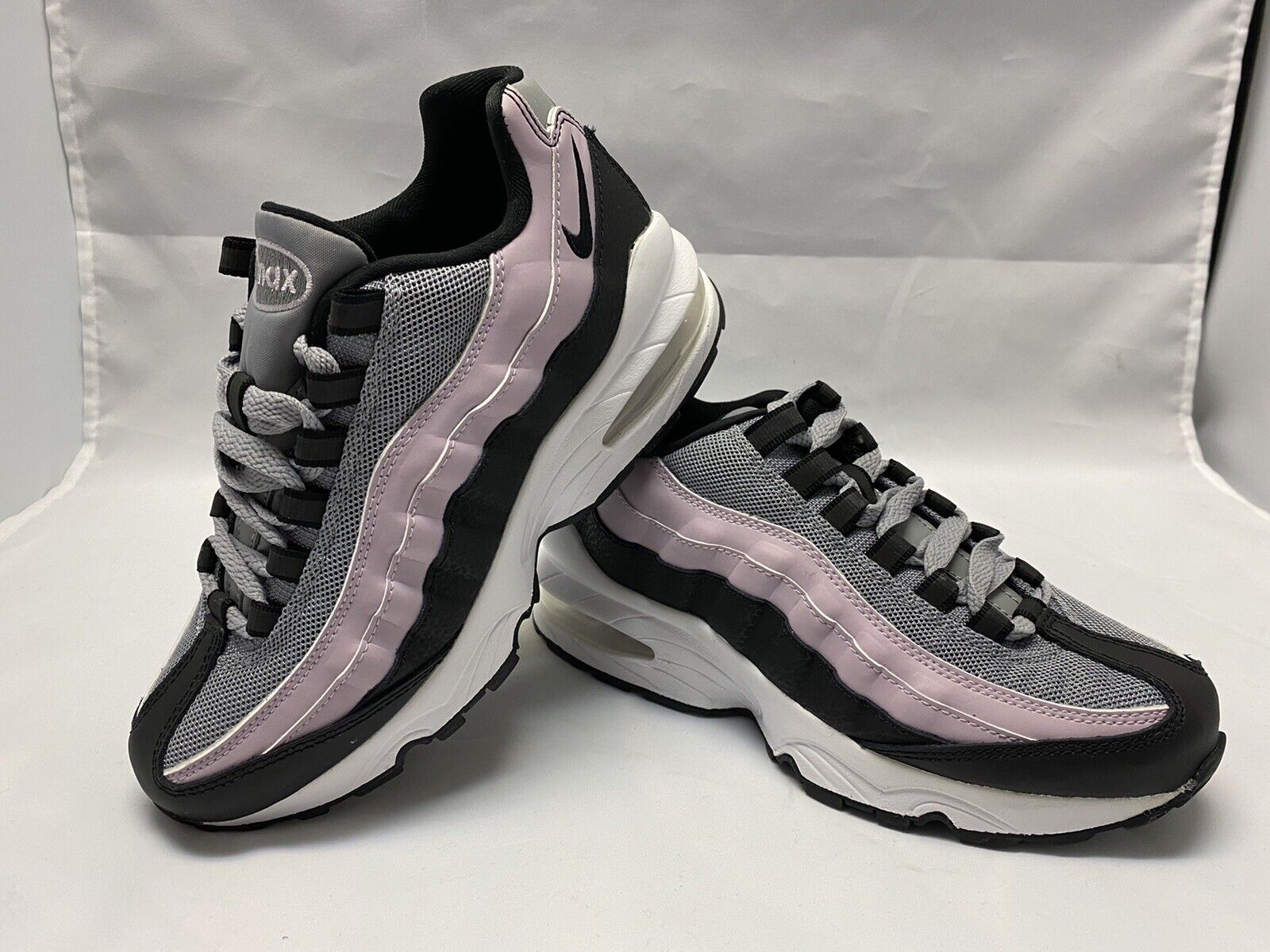 🔥 NWOB Nike Air Max 95 Black Lilac Youth Woman size 5.5 (22.5 cm