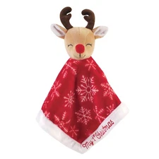 Hudson Reindeer Lovey Security Blanket Christmas Deer Plush 13x13 1st Christmas