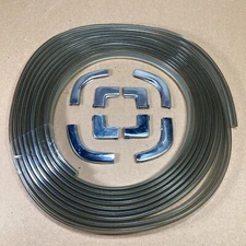 Chrome Finish On Weatherstrip Rubber Seal 7M For Toyota Corolla KE30 New