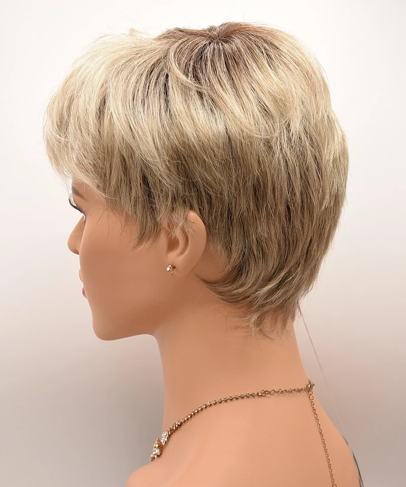 Peluca DEBBIE de ELLEN WILLE, con raíces de champán, ¡LIQUIDACIÓN! Corona monofilamento Foto 3 de 4