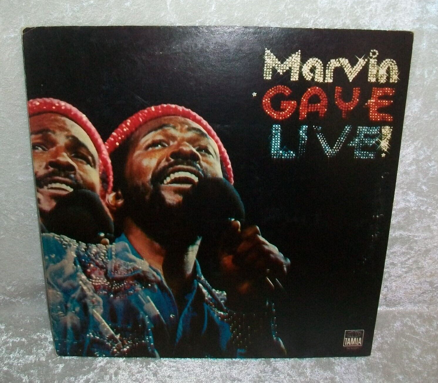 Vintage 1974 Marvin Gaye Live! Vinyl Tamla Motown Record Gatefold Album T6-333S1