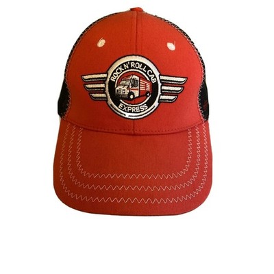 Snap-on Tools Rock N Roll Cab Express Trucker Hat Red Black Mesh Adjustable Cap