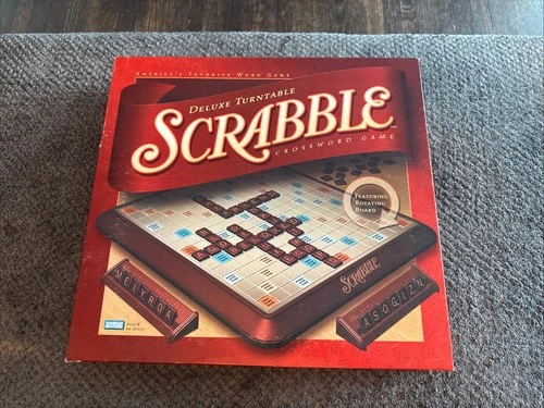 Vintage 2001 Scrabble Deluxe Turntable Edition, Parker Brothers - Complete