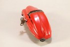 Vintage Schuco FEX 1111 "SOS" Tin Wind-Up Toy Red Car 1940s-50s US Zone Germany — photo 4