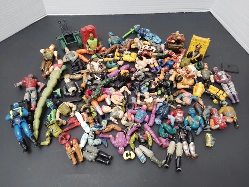 GI JOE ARAH 3.75" Figures mixed lot damaged/broken body parts 1980s/1990s lot