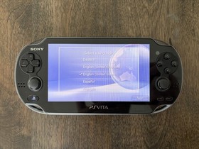 Sony PS Vita PCH-1001 Black Handheld Console with Charger and Case - WORKING!