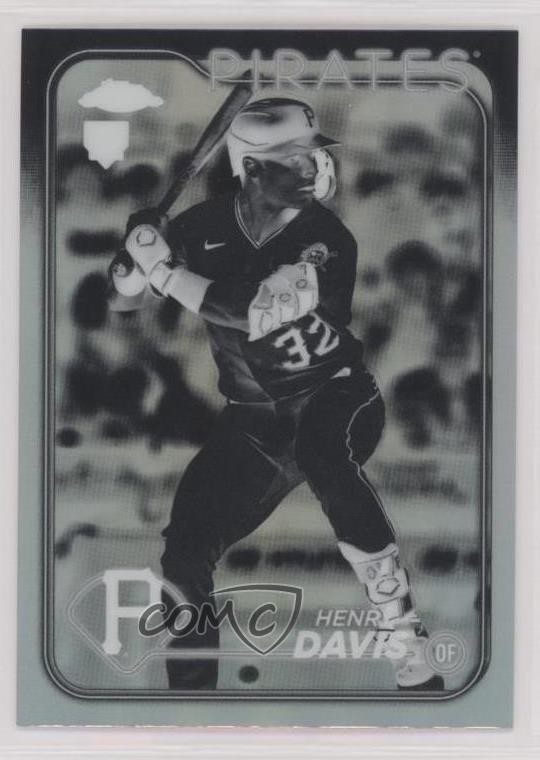 2024 Topps Chrome Negative Refractor Henry Davis #260 Rookie RC 11s9