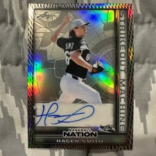 2025 Leaf Baseball Nation - Strikeout Machine Autographs Hagen Smith #SMA-HS1...