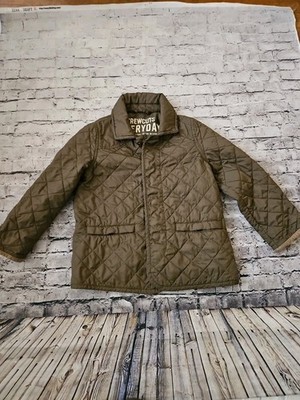 Crewcuts Everyday Tan Quilted Jacket Girls Size 4-5 Polyester Flaw**
