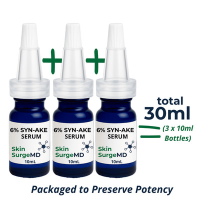 6% Syn-Ake (Snake) Peptide Serum + 1% GHK-CU + 3% HA + 30% Marine Collage + EGF