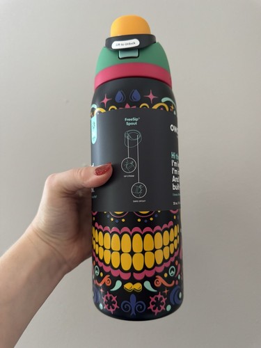 Botella térmica Owala Freesip, 24 oz/710 ml, color lila/rosa