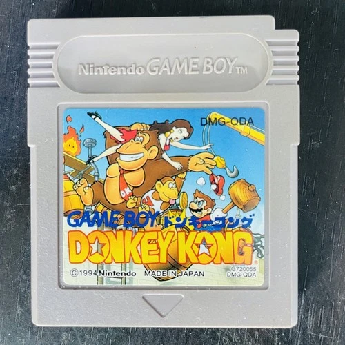 Donkey Kong Nintendo Game Boy 1994 DMG-QDA Japanese Version Action Save OK