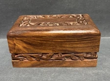 Cremation Urn For Ashes Small Wooden Dog Cat pet Memorial Keepsake Box Funeral 