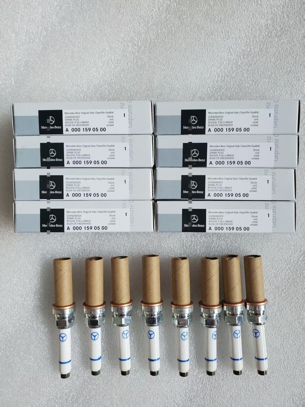 8Pcs Spark Plug A0001590500 SILZKFR Fits for Mercedes M176 M177 M260 M264