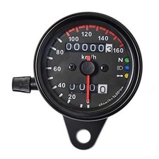 0021 KM/H Diameter 2.56 Inches Mechanical Motorcycle Speedometer Dual Odometer 