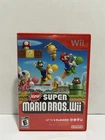 New Super Mario Bros. Wii (Nintendo Wii, 2009) CIB Case Manual Game Disc TESTED