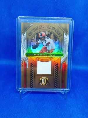 2024 Panini Gold Standard Rush Jerseys White Gold 23 Amari Cooper Patch /49