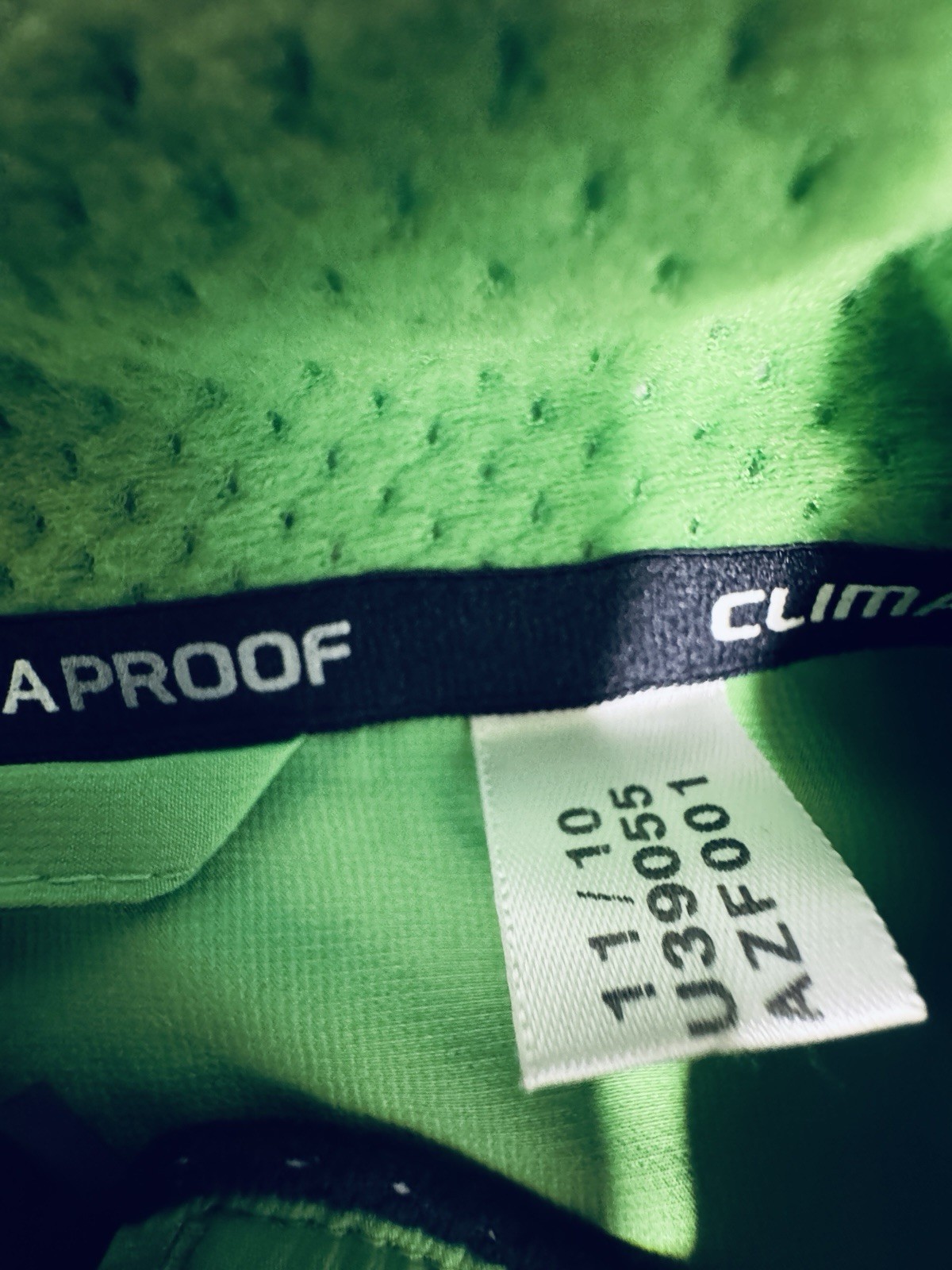 ADIDAS CLIMAPROOF 115TH BOSTON MARATHON 2011 GREEN FULL  LG RUNNING JACKET P-31 thumbnail 4