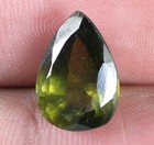 9.50 Ct Pierre Gemme Tourmaline Verte Poire Naturelle Certifiée AGI