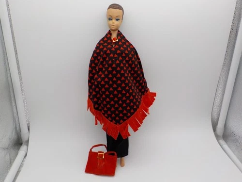 Vintage Barbie Cher MONTGOMERY WARDS TREND SETTING PONCHO & PURSE RARE MEGO