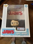JAWS 2023 Funko Pop w/case: Chief Brody Exclusive #18 Celebrate 50th Anniv. NIB