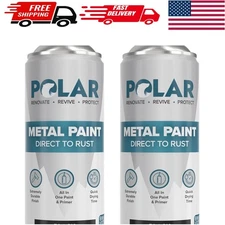 Satin Black Rust Spray Paint - 2 Pack of 13.5fl oz for Easy Surface Restoration