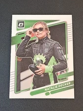 Natalie Decker - Optic 2022 Panini Donruss #110 Nascar Card Racing Card 