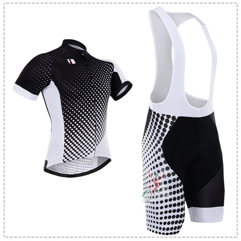 New Mens Cycling Jersey Bib Shorts Set Cushion Team Bike Outfit