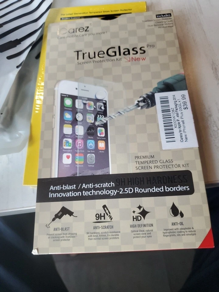 New iCarez True Glass Pro Screen Protection Kit Protector Apple Iphone 6 Plus - Image 2 of 4