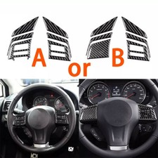 6pcs Carbon Fiber Steering Wheel Button Cover For Impreza Xv Crosstrek 12-14 6pcs Carbon Fiber Steering Wheel Button Cover For Impreza Xv Crosstrek 12-14